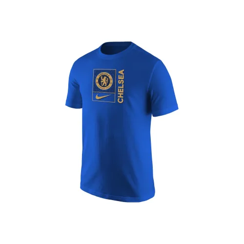 Nike Blue Men's T-Shirts Найк Синий Мужские Футболки
