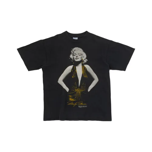 SAINT LAURENT Черный Унисекс T-рубашки