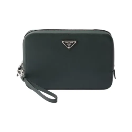 PRADA Saffiano кожа клатч мужской жадеит зеленый