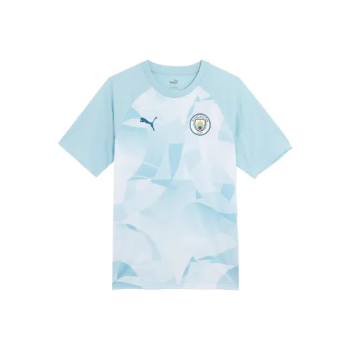 PUMA T-Shirt Мужской Серебристо-Серый Озерно-Синий