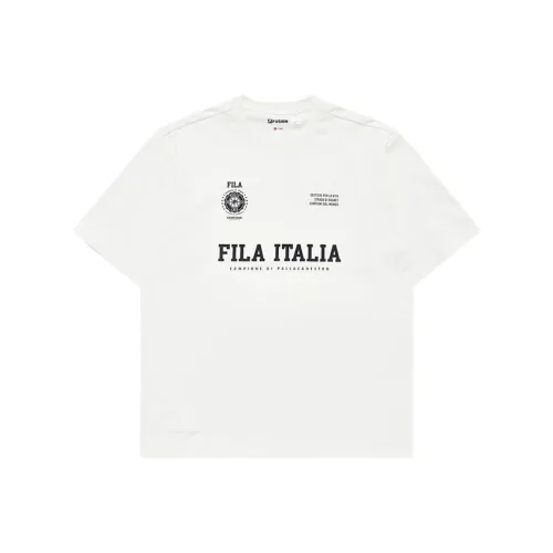 FILA FUSION Baseball серия Белая Мужская T-рубашка