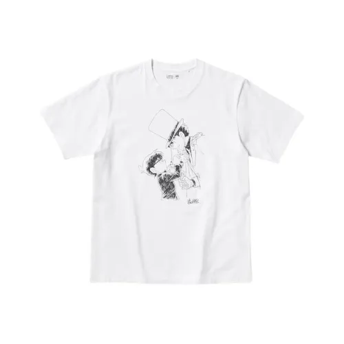 UNIQLO Detective Conan Co Branded Белая Унисекс Футболка