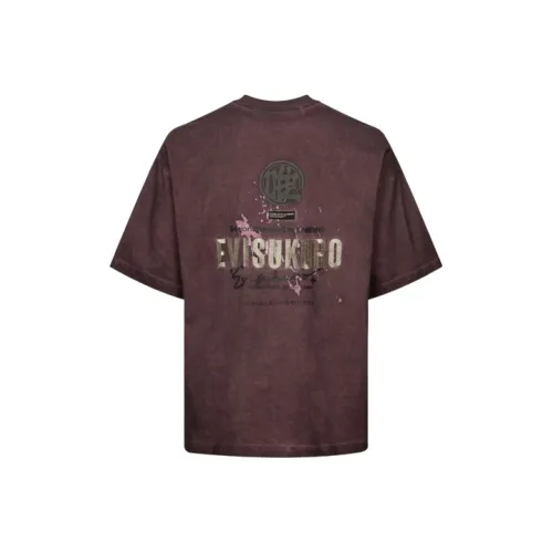 EVISU Мужская рубашка T из бургунди