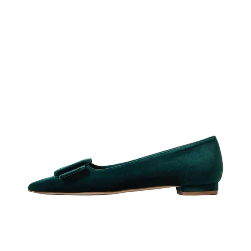 MANOLO BLAHNIK Maysale Повседневная обувь Женская Зеленая