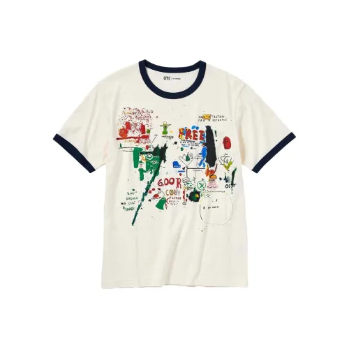 UNIQLO Сливочный Унисекс Футболка