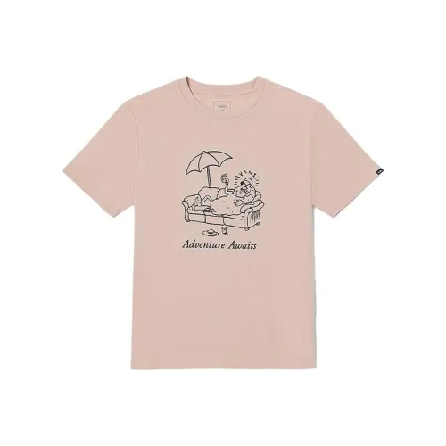 VANS Дымчато-розовый Унисекс Футболка