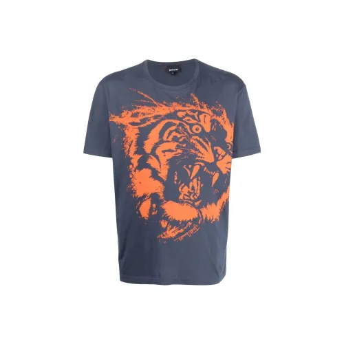 Just Cavalli Мужские Синие T-Рубашки