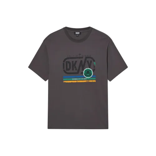 DKNY Темно-серые Мужские T-рубашки