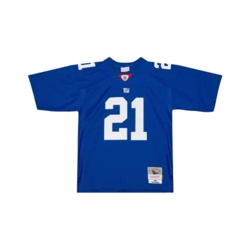 Mitchell Ness Blue Men's T-Shirts Mitchell Ness Синие Мужские Футболки