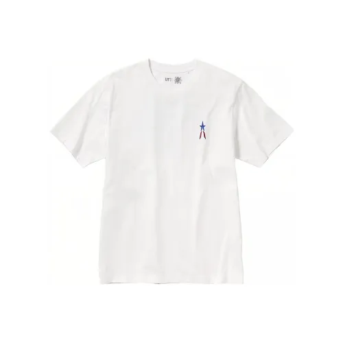 UNIQLO Белая унисекс футболка