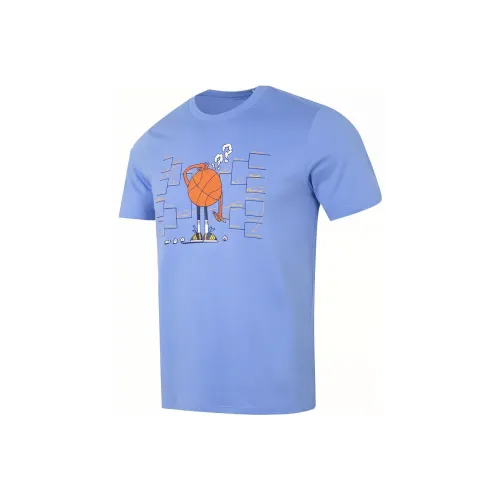 Adidas Blue Men's T-Shirts Adidas Синий Мужские Футболки