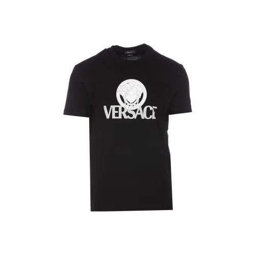 VERSACE Мужские черные T-рубашки