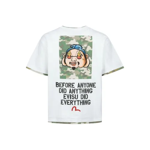 EVISU Белая Мужская T-Рубашка