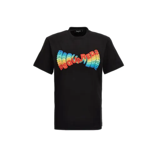 DSQUARED 2 Черные Мужские T-Рубашки