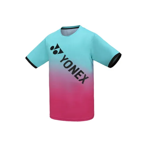 YONEX Розовый Синий Мужская Футболка