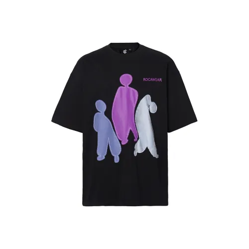 ROCAWEAR Черная унисекс футболка