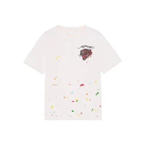 Ed Hardy Айвори Белый Мужская T-Рубашка