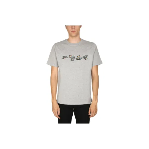PS By Paul Smith Серые Мужские T-Рубашки