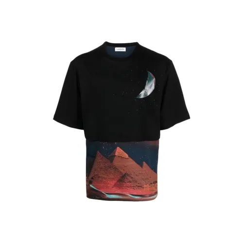 Lanvin Мужские черные рубашки T