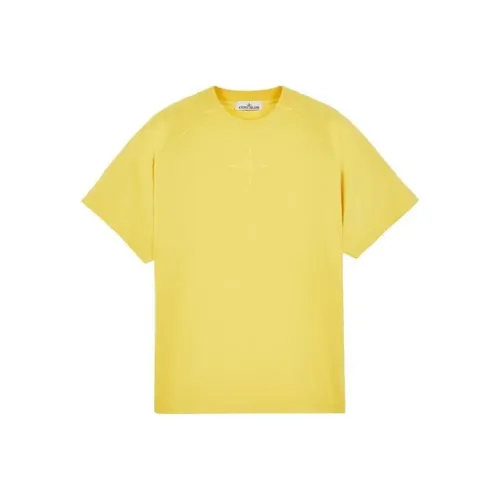 Stone Island Желтая Мужская Футболка