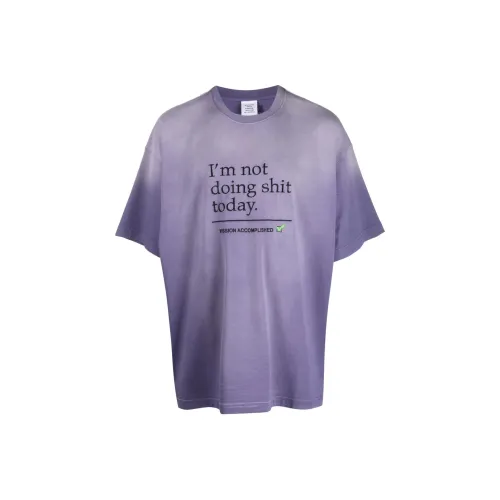Vetements Фиолетовая Унисекс Т-рубашка