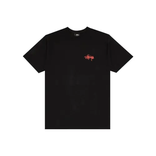 Stussy Черная Унисекс Футболка