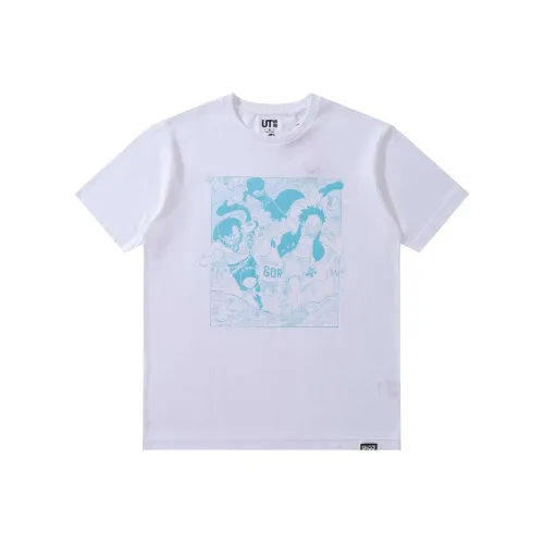 UNIQLO Белый Унисекс T-рубашки