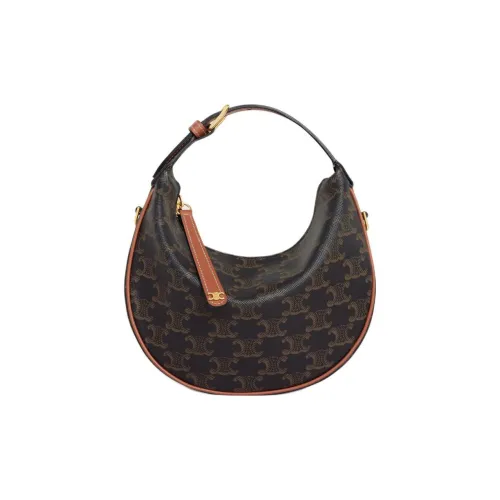 CELINE Teen Lulu Коровья кожа Сумка Женская Рыжевато-коричневый