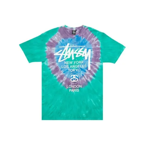 Stussy Зеленый Мужской T-Рубашки