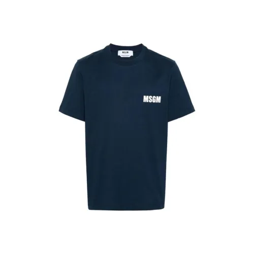 MSGM Мужские синие T-рубашки