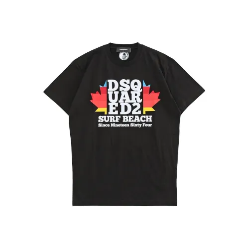 DSQUARED 2 Черные Мужские T-Рубашки