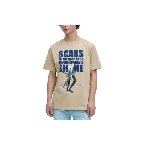 UNIQLO One Piece Collaboration Edition Бежевый Унисекс Футболка