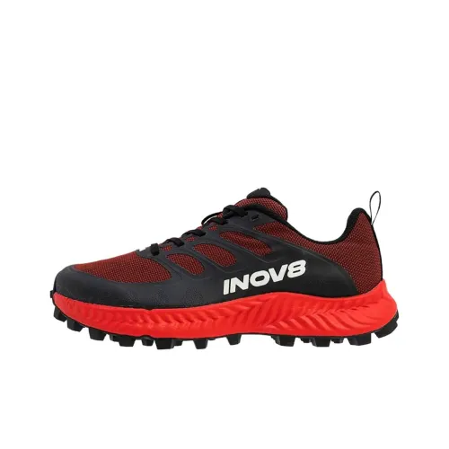 INOV 8 Slip-resistant Abrasion-resistant Low-top Беговые кроссовки Мужские Красный Черный