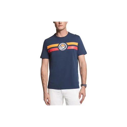 MICHAEL KORS Темно-синие мужские футболки T