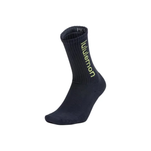 lululemon Daily Essentials SS25 Носки Crew Унисекс 1 упаковка Морской Синий Виноградный Зеленый