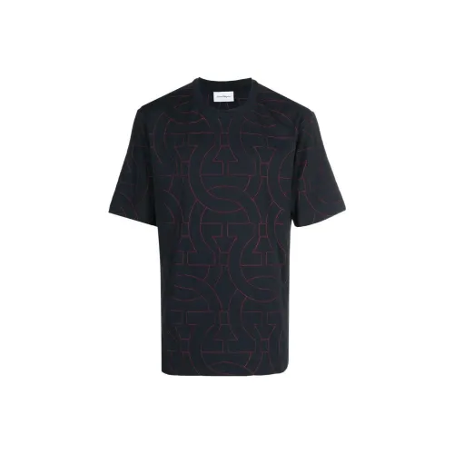 Ferragamo Мужские черные T-рубашки