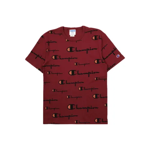 Champion T-Shirt US Version Unisex Cherry Red