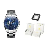 Стальной браслет, натуральный синий, [роскошная коробка]