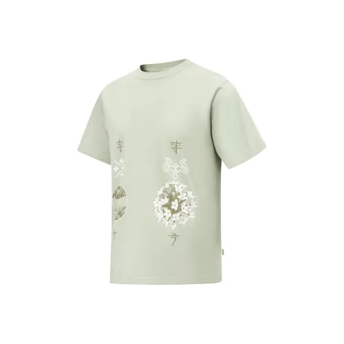 LINING Пустыня Зеленый Унисекс Футболка