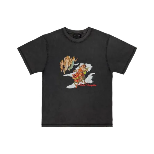 False Perception Промытый черный Унисекс Футболка