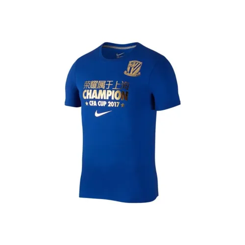 Nike Blue Men's T-Shirts Найк Синий Мужские Футболки