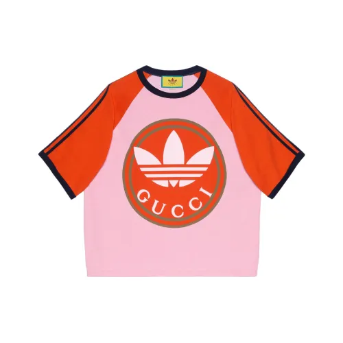 GUCCI X ADIDAS SS23 T-Shirt Мужской Розовый