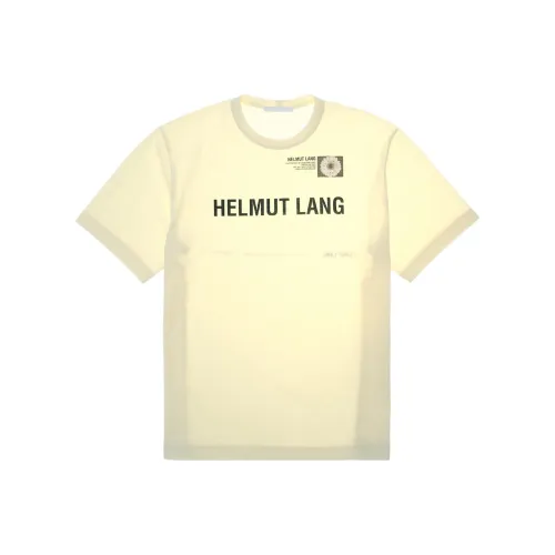 Helmut Lang SS23 Capsule Series Желтые Мужские T-Рубашки