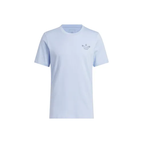 Adidas Originals JONES SS TEE Светло-синяя Мужская Футболка