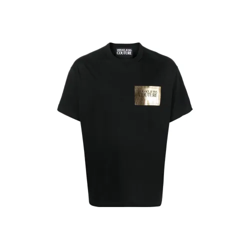 VERSACE JEANS COUTURE Мужские черные футболки