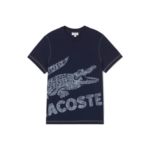 LACOSTE Темно-синяя унисекс футболка