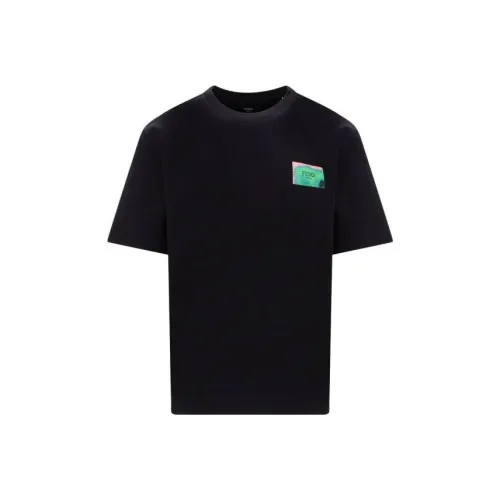 Fendi Черные Мужские T-Рубашки