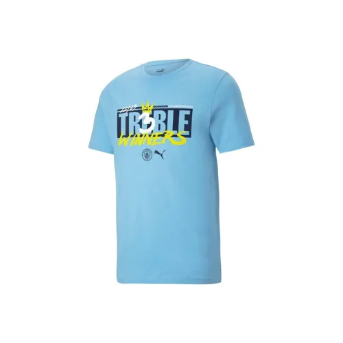 PUMA Manchester City T-Shirt Мужская Светло-Синяя
