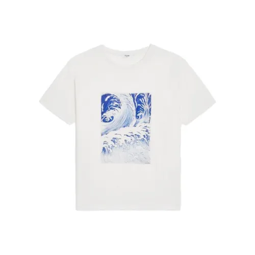 CELINE Белая Мужская T-Рубашка