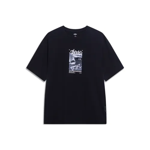 LiNing x Disney T-Shirt Унисекс Черный